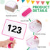 Crtiin 80 Pcs Colorful Dry Erase Paddles Set, 40 Pcs Double Sided Handheld Whiteboard for Students