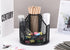 Pencil Holder for Desk, Rotating Desk Organizer Metal Mesh Pen Holder for Desk Cute Pen Organizer for Desk Marker Organizer Office, School, Home, Art Suppliers (Black) by RURYEURT