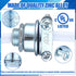 Nm Clamp Type Cable Connectors, 1/4 Inch Metal Electrical Box Wire Clamps for Metallic Conduit, Zinc Alloy (10 Pcs)