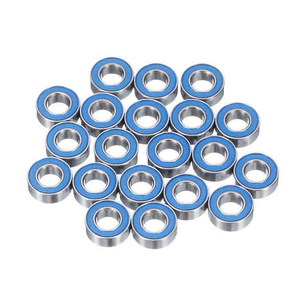 uxcell 20pcs MR84-2RS Miniature Deep Groove Ball Bearings, 4x8x3mm Double Sealed for Electric Motor & Machinery