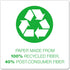 TOPS Second Nature Notebook, Green Cover, Recycled, 5 x 8 Inches, Narrow Rule, 80 Sheets per Book (74108)