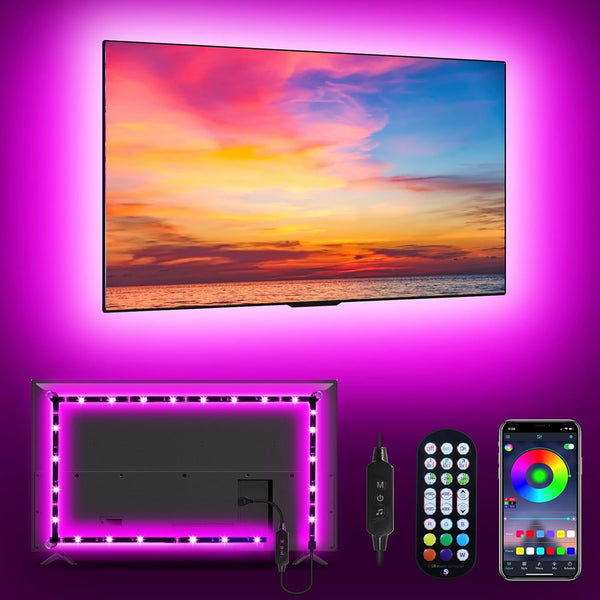 MATICOD LED Lights for TV Led Backlight, 9.84ft RGB Led Strip Lights