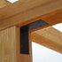 4 PCS Heavy Duty Steel Corner Brackets, 6"x6"x3"L Right Angle Bracket, Metal Joint Timber Connector Support for Wood