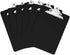 Black Plastic Clipboards Set of 6, 12.5x9 Inch with 100 Sheets Holding Capacity, Office, Classroom Supplies