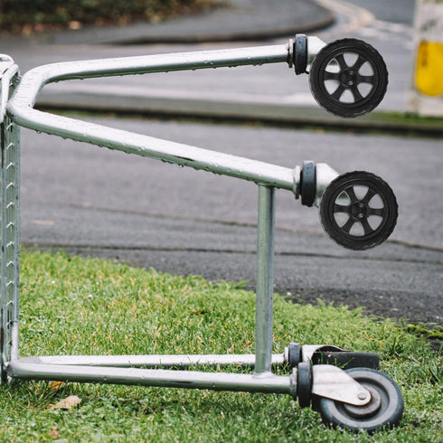 2Pcs 6.69In Replacement Shopping Cart Wheels for Folding Grocery Trolleys Durable Smooth Rolling with Strong Load