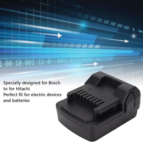 Yoidesu Battery Convertor, Anti Skid Adapter for Bosch to Hitachi 18V Lithium Battery Converter