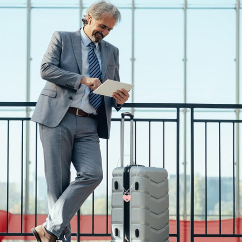 Xosjska 6 Pack Stainless Steel Cable with Loops, Luggage Lock Security Cable Vinyl Coated Wire Rope Lanyard Lock Safety