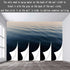 KAYOROWALLS Custom Wall Mural Wallpaper Ocean Waves Deep Blue Water Ripples Sparkling Light Removable SelfAdhesive