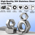 ZQZ 145 M3 M4 M5 M6 M8 M10 M12 Set PCS Assorted Stainless Steel Hex Nuts Assortment Kit Metric Hex Nut Hardware