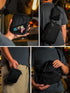 E4.0 TACTICAL GEEK Block EDC Compact Waist Pouch, Utility Pocket Organizer with Elastic Cord, Nylon Dual-Directional