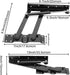 ZOENHOU 2 Pairs 4 PCS 150N Folding Gas Hydraulic Lift Up Table Mechanism, Lift Up Top Hinge, Modern Coffee Table