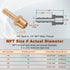 5pcs Brass Hose Barb Fittings (1/4 Inch Barb to 1/4 Inch NPT Male Thread Air Hose Fittings Adapter Connector for Water