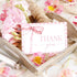 50Pcs JarThenaAMCS Pink Bow Thank You Cards with Envelopes Stickers Greeting Card Watercolor Bow Checkered Blank Note