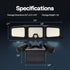 256 2500LM 3 IP65 270 VIVOHOME Solar Flood Lights Outdoor, LED Motion Sensor Lights, Adjustable Heads Security Lights