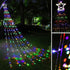 16.4Ft 320 8 12" PUHONG Christmas Decoration Outdoor Star String Lights, Christmas Tree Toppers Lights LED Modes