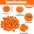 FOIMAS 33pcs 3D Pumpkin Erasers, Mini Rubber Erasers for Kids, Halloween Fall Party Favors