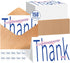 Frelimiu 150 Pack Thank You Cards with Envelopes & Stickers 4x6in Gold Foil