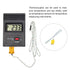 10pcs K Type Thermocouple Mini Connector Temperature Sensor Probes Fiberglass 3.3ft -50 to 400°C (-58 to 752°F) -