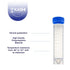 Self Standing 50mL Centrifuge Tubes - 50 Pack Plastic Test Tubes with Screw Caps