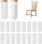 16 PCS White Furniture Leg Socks - Knitted Chair Leg Floor Protectors