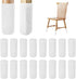 16 PCS White Furniture Leg Socks - Knitted Chair Leg Floor Protectors