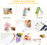Gold Desk Organizers and Accessories Set - Office Supplies with Stapler, Pen Holder, Phone Holder, Scissors, Clips,