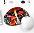 Premium-Textured Oval Mouse Pad, 8.7" x 7.1" Thick 3mm Anti-Slip Waterproof Rubber Mat, Cute Design for Office