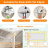 LUKETURE Desk Side Storage, Under Desk Storage, Steel Desk Hanging Organizer with Pen Holder, Laptop Holder, No Drill