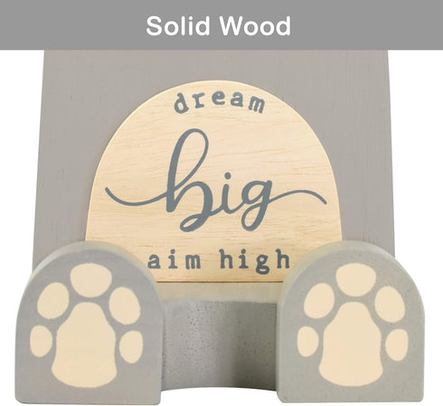 I'm Wood Multipurpose Eyeglass Phone Pen & Pencil Holder Stand, Stationery Desk Box Organizer, Home Office Decor "Dream