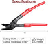 Strapping Cutter Banding Tool, 12" Heavy-Duty Cutter for Steel, Iron, PET, PP Banding, High-hard Steel