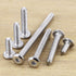 M6-1.0 x 30mm Hex Socket Head Cap Screws - 304 Stainless Steel 18-8, 25 PCS for DIY Projects