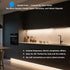 Dimmable 2700-5000K, 16.4ft, AI Voice Activated Under Bed Lights Strip, White Kids Smart Night Lights Strong Adhesive