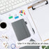 Feela 6 Pack Mini Pocket Notebooks, Cute Hardcover Memo Notepads with Pen Holder, 3.5”x 5.5”, Gray