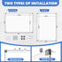 WALGLASS Double-Sided White Board, 20" x 30", Magnetic Whiteboard with Silver Aluminium Frame for Home & Office