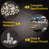 Cone Point Set Screws 48 Pcs - M3, M4, M5, M6 Hex Head Metric 304 Stainless Steel Grub Screws for Home Repairs