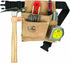Custom Leathercraft IP489X Suede Tool Bag & Poly Web Belt, 3 Pocket, Tan