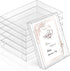 Sintuff 100 Pcs Clear Box for Greeting Cards - 5.39 x 7.36 x 1 Inches Plastic Storage for Photos