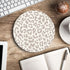 Nphuriy 7.97.90.12 inches Mouse Pad, Grey Leopard Mouse Pad, Washable Round Cloth Mousepad for Gaming Office Laptop