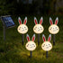 Generic Easter Solar Pathway Lights Outdoor - Easter Carrot Rabbit Garden Lighting Decor,Outside Lawn Lights |