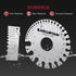 ARCCAPTAIN Wire Gauge Measuring Tool, Stainless Steel Metal Gauge Thickness Tool for Welding Material Measurement