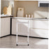 TEHAUX Three-Layer Storage Rack Kitchen Gadget Utility Cart Wheels Rolling Cart for Kitchen Utensil Organizer Sturdy
