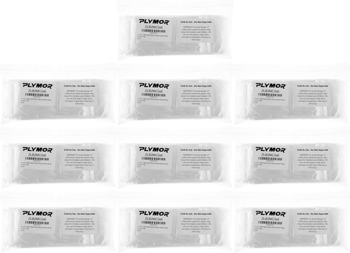 Plymor 3" x 6" Zipper Reclosable Plastic Bags | 2 Mil | Case of 1,000