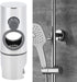 360 Adjustable Shower Head Holder for Slide Bar, Universal Handheld Shower Bracket with Rotation, Wall Mount Bathroom