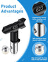 Spray Nozzle Spray tip Reversible Spray tips Airless Paint Sprayer Nozzle Tips Airless Paint Spray Machine Parts for Homes Buildings Garden Decks Fences (5 Pieces - 211, 313, 415, 517, 623)