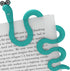 Clip Bookmarks for Kids, Wally The Bookworm Cute Bookmark and Page Holder, Unique Gift Idea for Book Lovers (Turquoise)