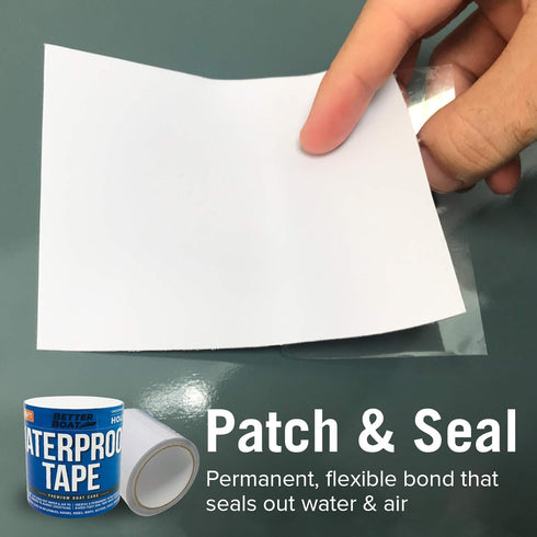 White Waterproof Tape for Leaks, Heavy Duty Marine Grade Outdoor Seal Tape for Pools and Plumbing Repair