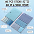 Janlaugh 38 Pcs Aesthetic College School Supplies, Pen Case, Sticky Notes, Gel Pens, Highlighters for Girls Students