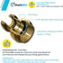 SharkBite 3/4 Inch Water Heater Connection Kit, Push to Connect Brass Plumbing Fittings, 22441LF