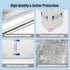 ELAZEKES 7x6x10 Frozen 8 Pack Packaging Small Insulated Shipping Boxes for Food, Double Insulated Carton with Aluminum