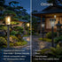 8 Pack Eyrosa Solar Pathway Lights, Glass Solar Lights Outdoor, Solar Stake Lights Landscape Lighting for Outside Path